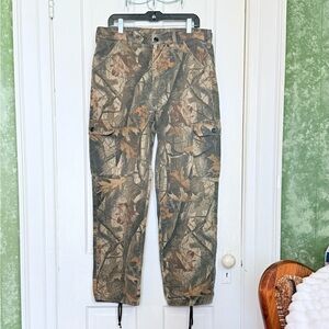 Liberty Realtree Hardwoods Cargo Camo Hunting Work Pants 34-36